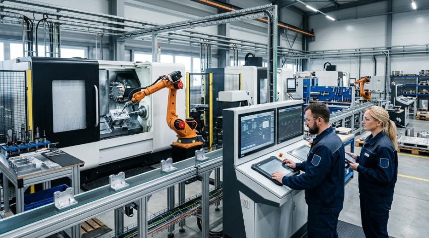 Современные производственные станки и технологические принадлежности для автоматизации цеха